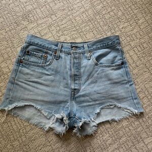 Levi’s Light Wash 501 Shorts